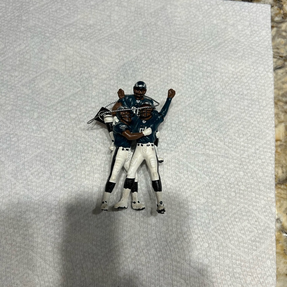 Football Eagles  Player Figurine in Green and White